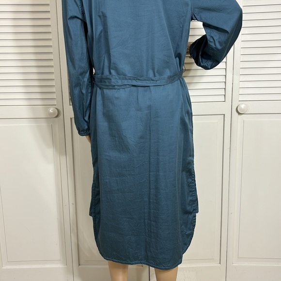 Universal Standard Crossover Collar Dress Teal Sizes 2XS (6 - 8) - Picture 9 of 14